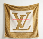 Geometric LV Monogram Blanket Minimalist LV Logo Throw 139